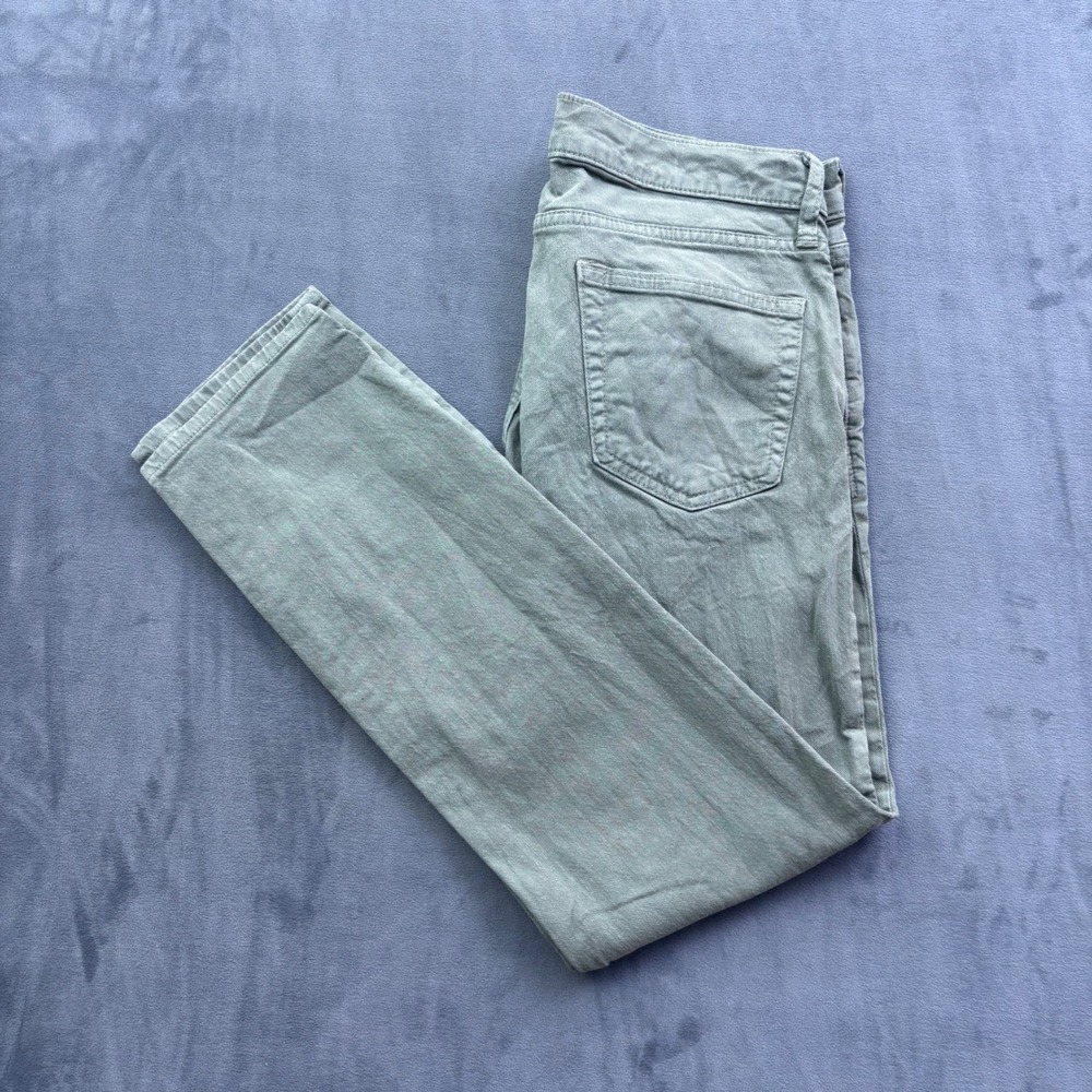 J.Crew 484 Slim Fit Pants Mens 30x30 Sage Green Cotton Twill Chino 77388